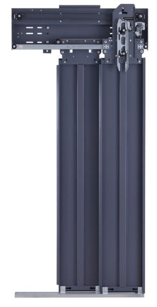 Otomatik 2 Panel Teleskopik Paslanmaz Kabin Kapısı